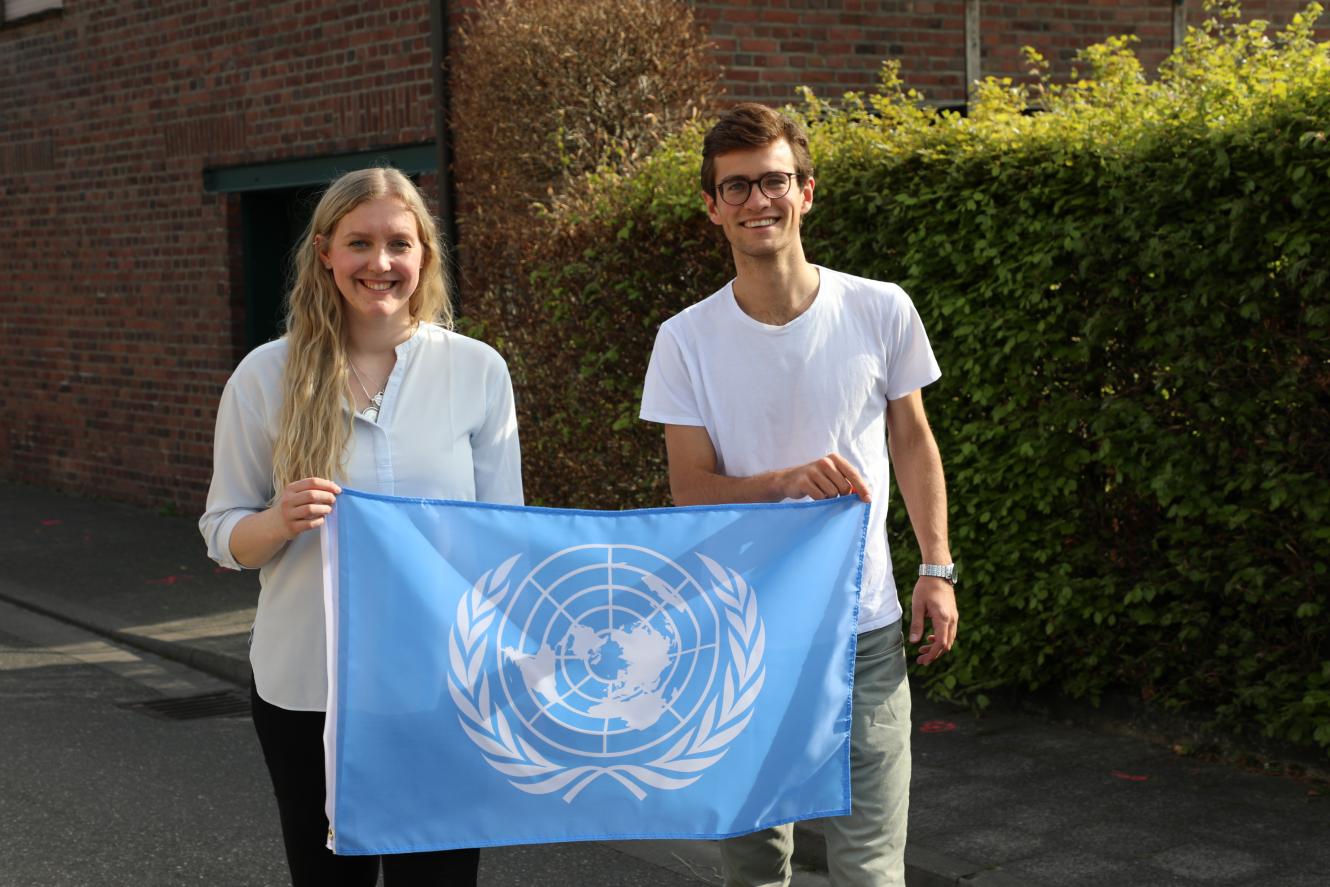 Eva Croon und Paul Klahre vertreten Jugendliche auf der UN-Vollversammlung der Vereinten Nationen.